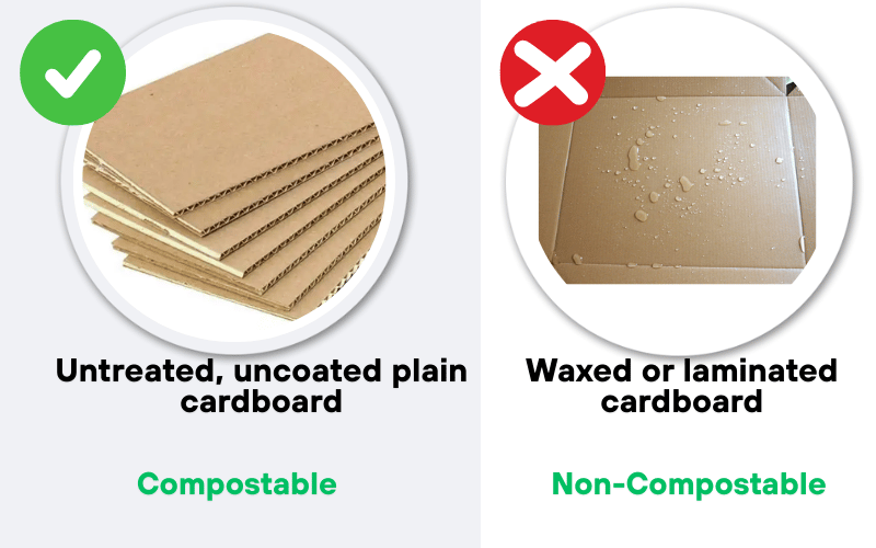 Compostable Cardboard vs. Non-Compostable Cardboard