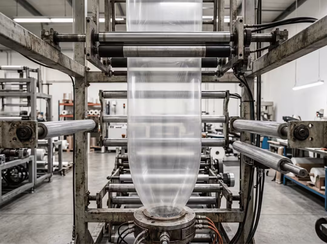 Blown film extrusion line Blown film extrusion line
