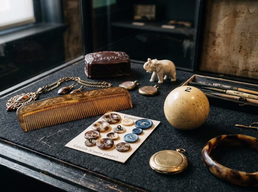 Early bioplastic objects Early bioplastic objects