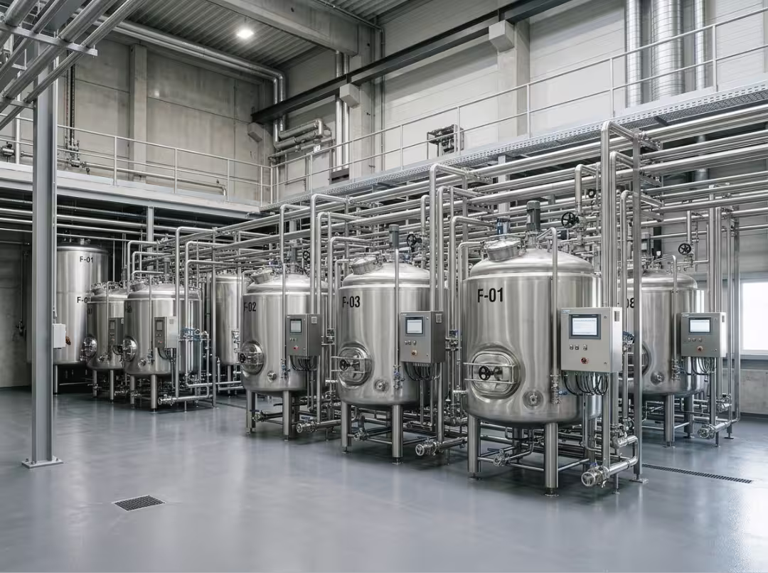 Industrial fermentation tanks Industrial fermentation tanks