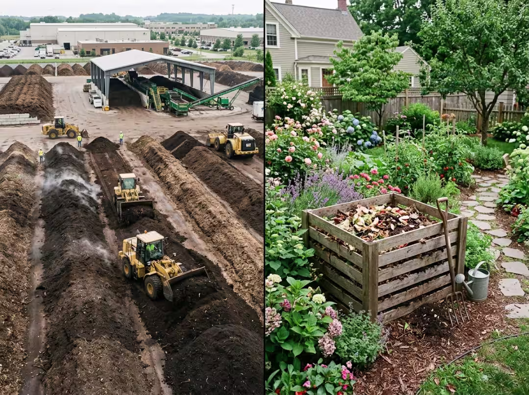 Industrial vs home composting Industrial vs home composting