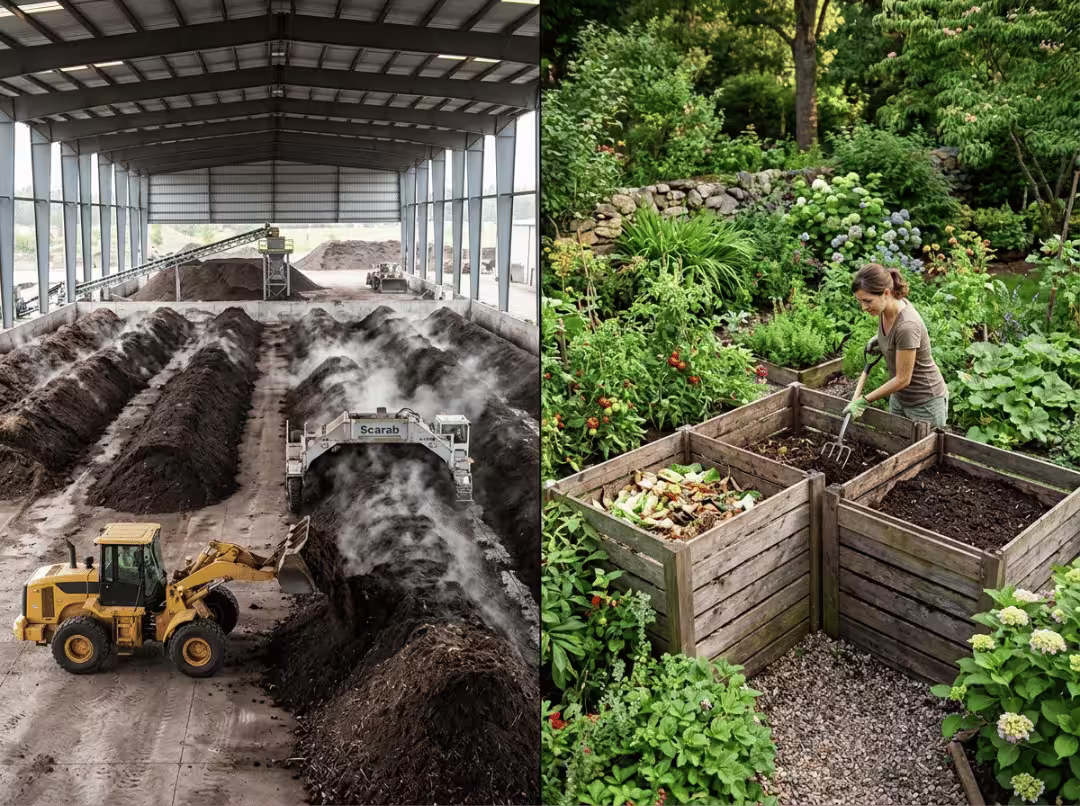 Industrial vs home composting Industrial vs home composting